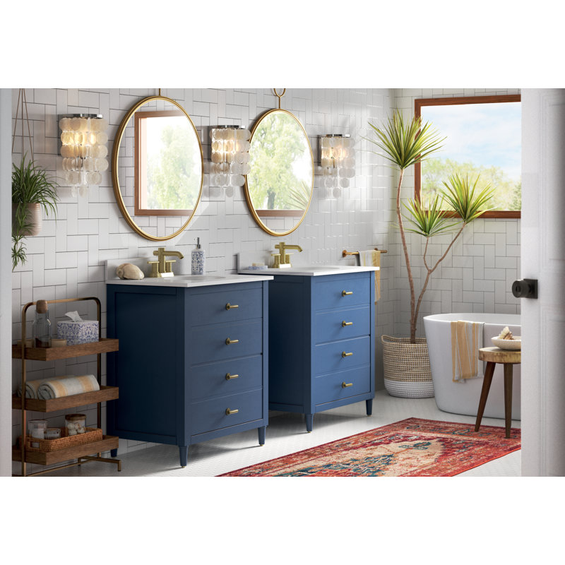 Mistana™ Serena 29.88'' Freestanding Single Bathroom Vanity with Ceramic Vanity Top & Reviews